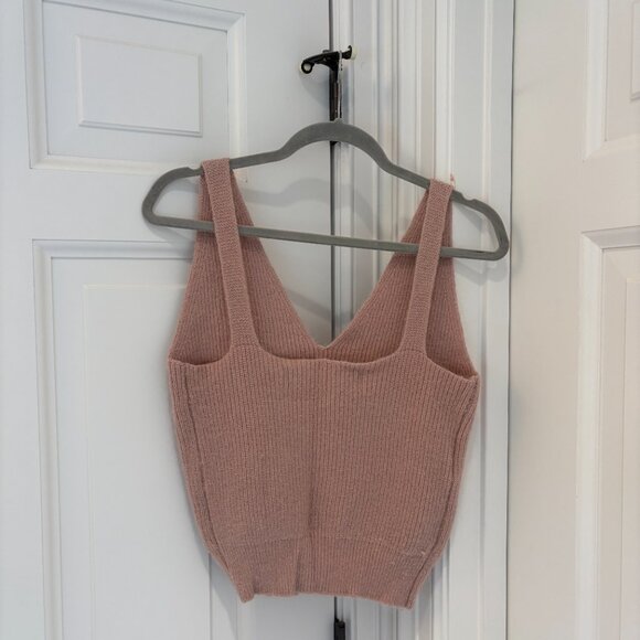 Code X Mode Blush Angora blend Sleeveless Sweater - Picture 4 of 6